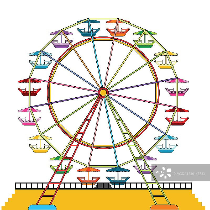 摩天轮图片素材