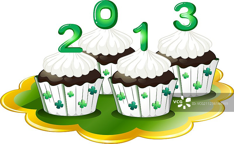 2013年纸杯蛋糕图片素材