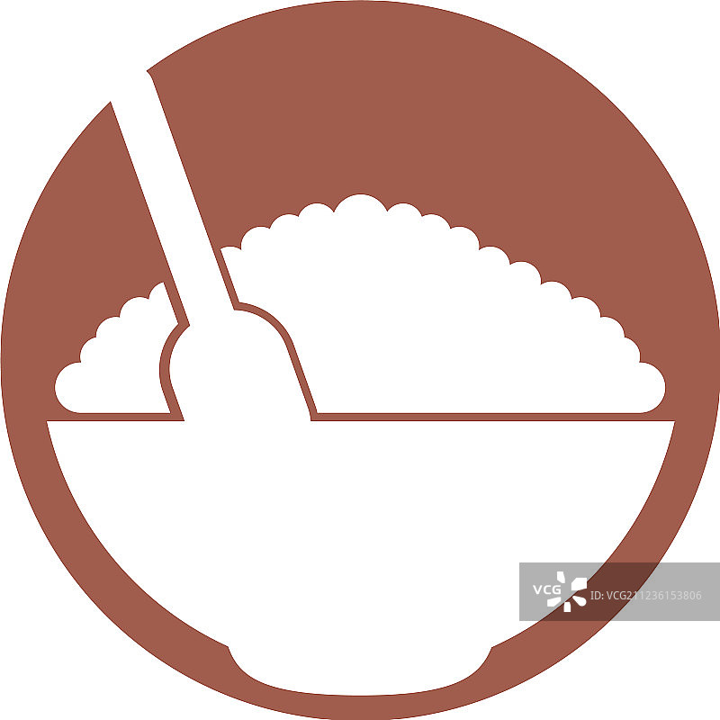 带勺子的麦片碗图片素材