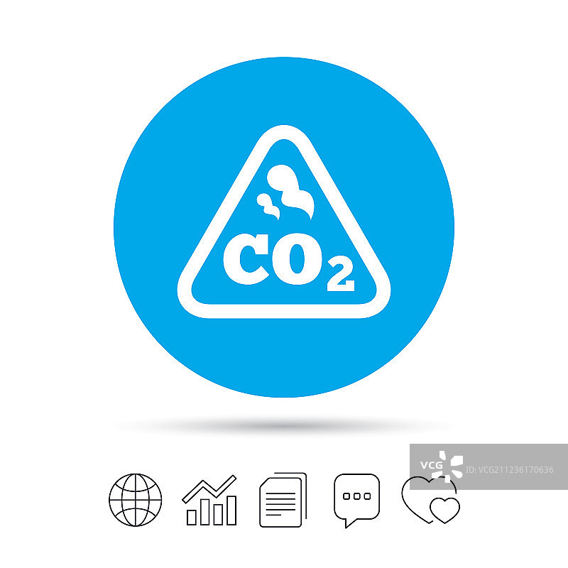 二氧化碳分子式符号化学图标图片素材