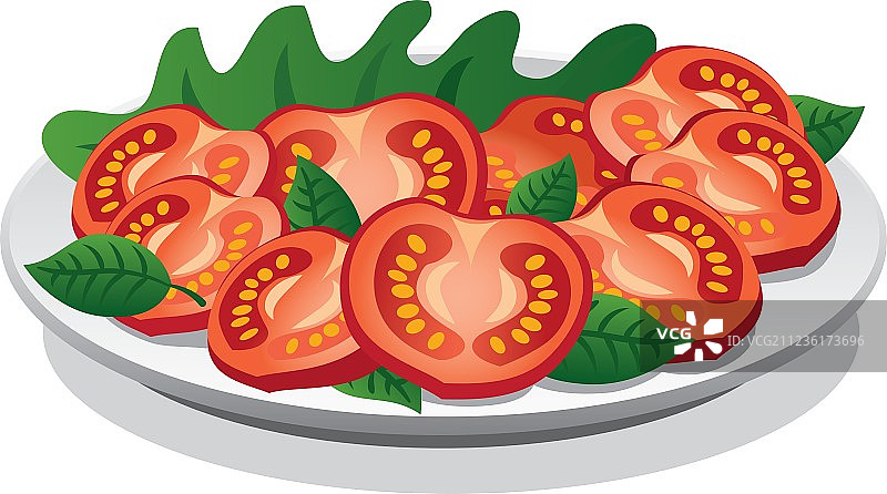 番茄沙拉图片素材