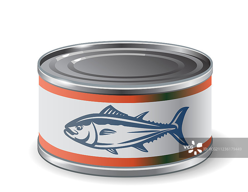三文鱼罐头包装图片素材
