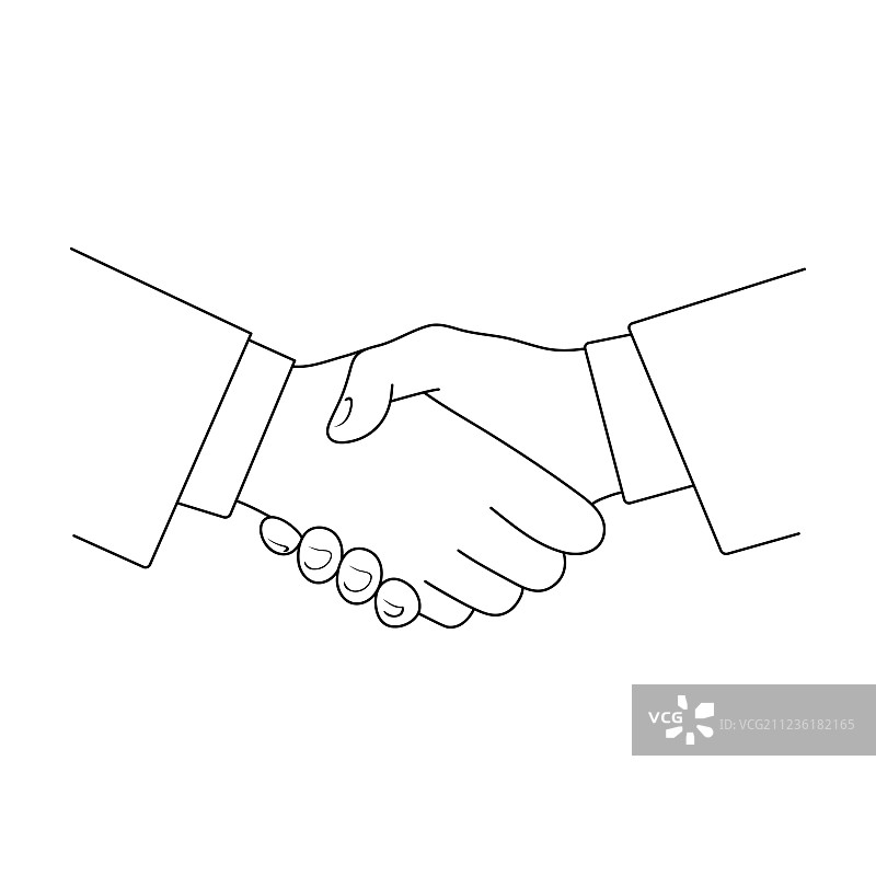 房地产经纪人单线图标图片素材