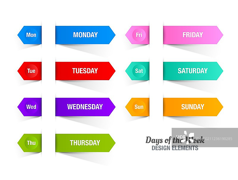 一周中的几天图片素材