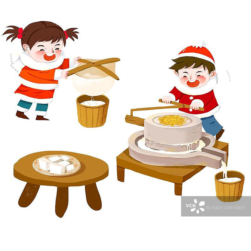 做豆腐图片素材