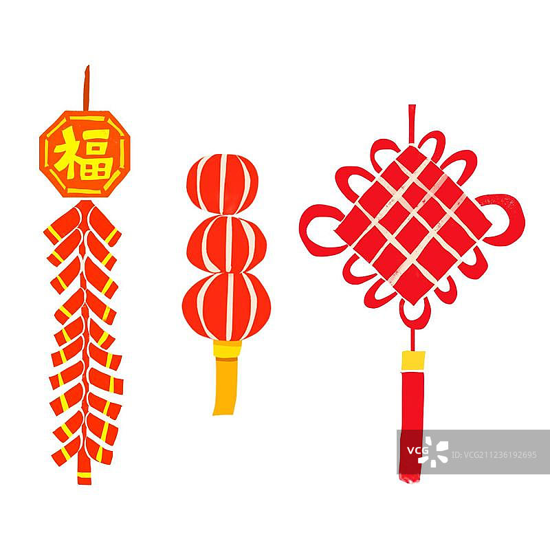 福字中国结图片素材