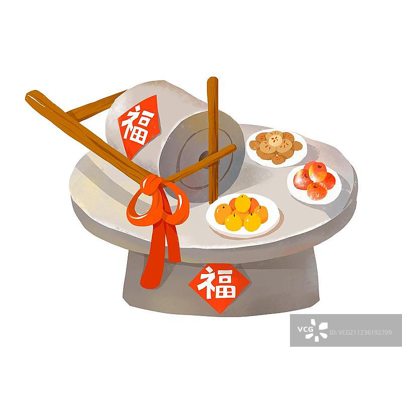 石磨石粘图片素材