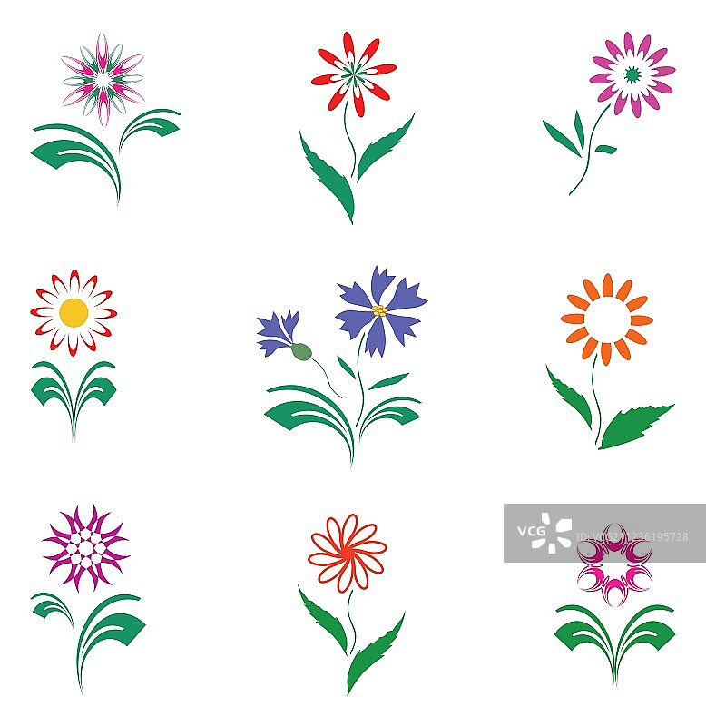 花的设计元素图片素材