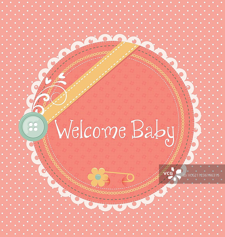 欢迎新生儿贺卡图片素材