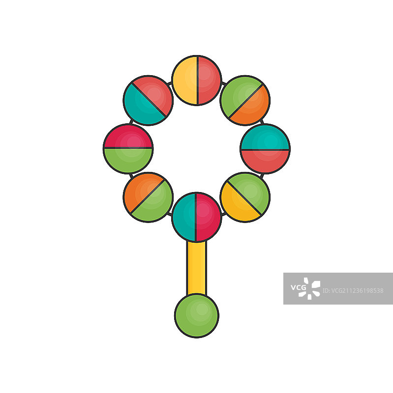 扁平风格玩具豆袋图片素材