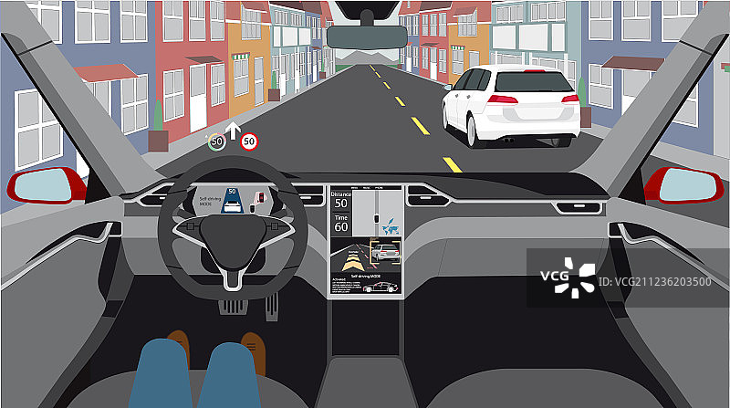 无人驾驶电动汽车图片素材