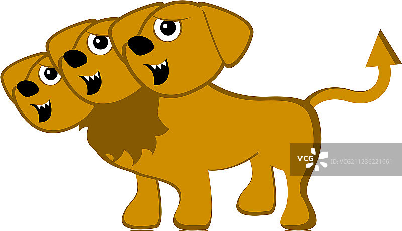 可爱的地狱犬奇幻生物图片素材