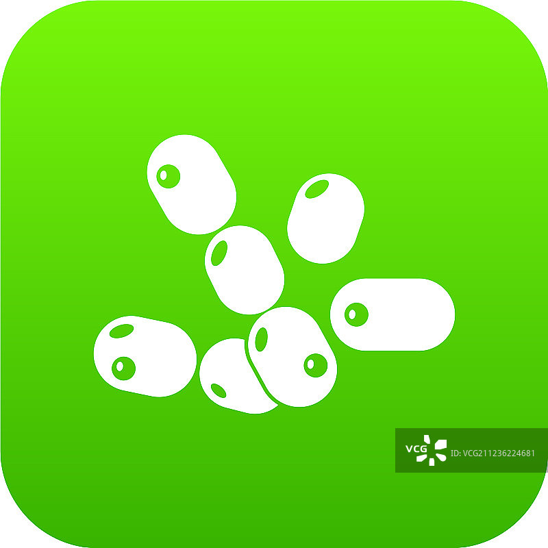 绿色球菌杆菌图标图片素材