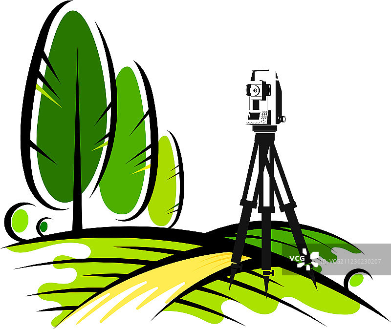 野外测量仪器图片素材