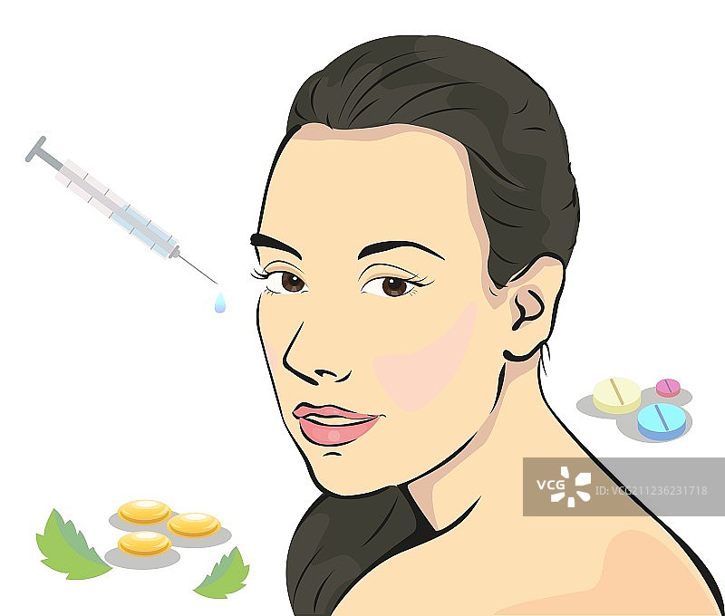 肉毒杆菌图片素材