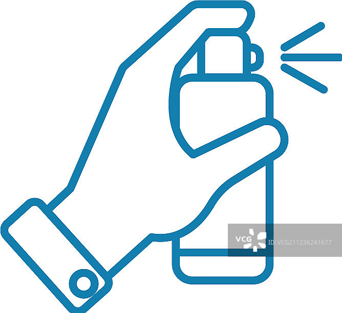 消毒剂线性图标概念图片素材