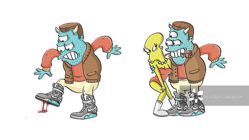 小怪物新球鞋图片素材