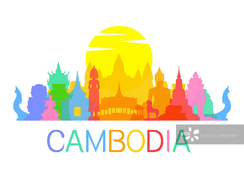 柬埔寨旅游地标图片素材