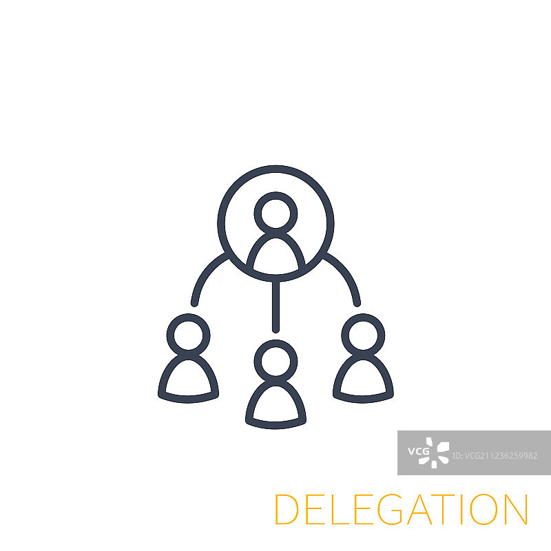 委派线性图标图片素材