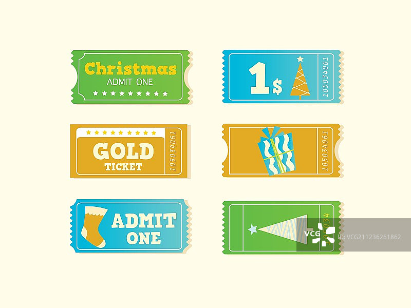 圣诞节门票图片素材