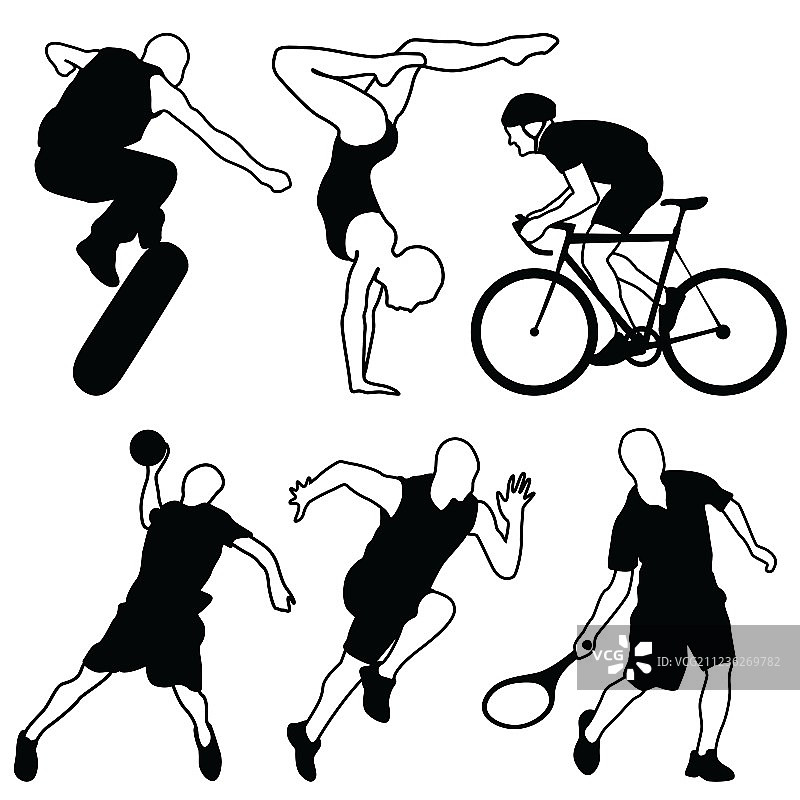 运动图标合集图片素材