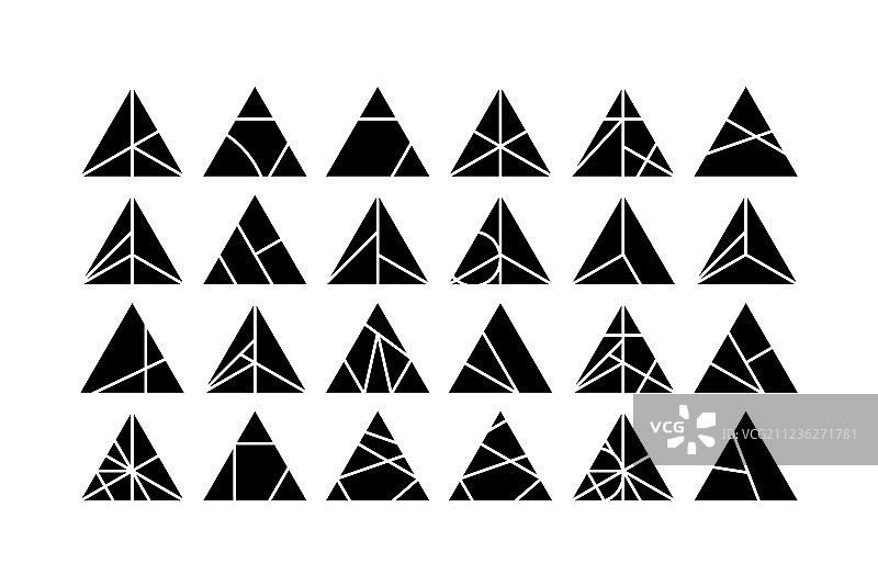 三角形设计元素合集图片素材