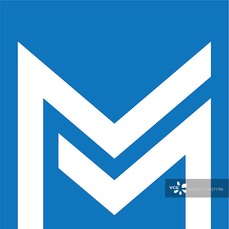 M字母标志模板图片素材