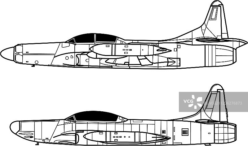 洛克希德F-94星火战斗机图片素材