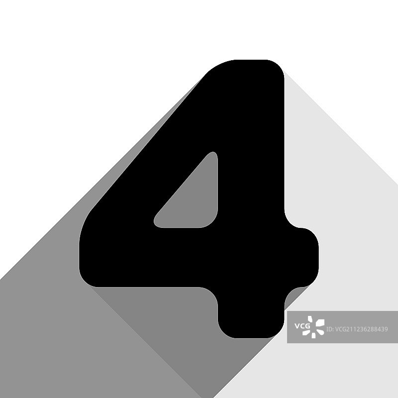 数字4标志设计模板图片素材