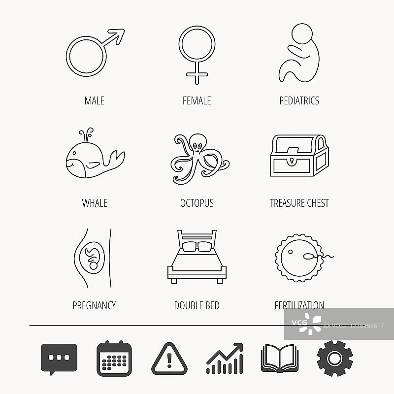 受精怀孕和儿科图标图片素材