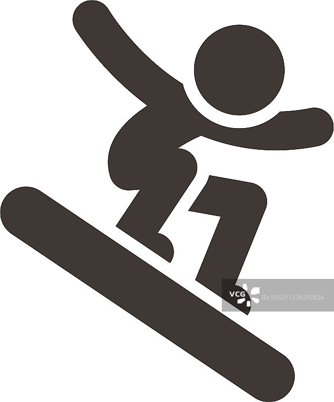 滑雪板图标图片素材