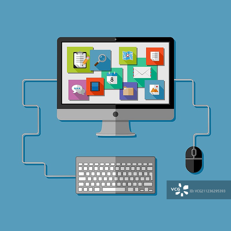 电脑工作场所图片素材