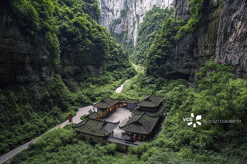 重庆天坑天福官驿图片素材