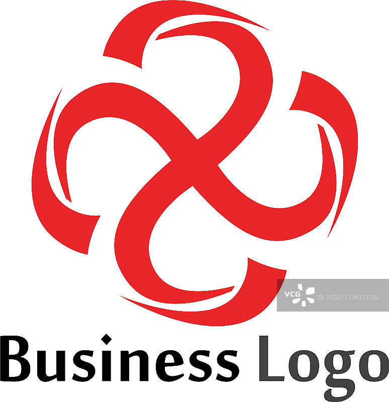 白色背景上的花卉图案标志和符号图片素材