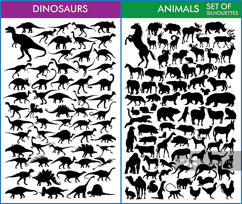 恐龙与动物图片素材