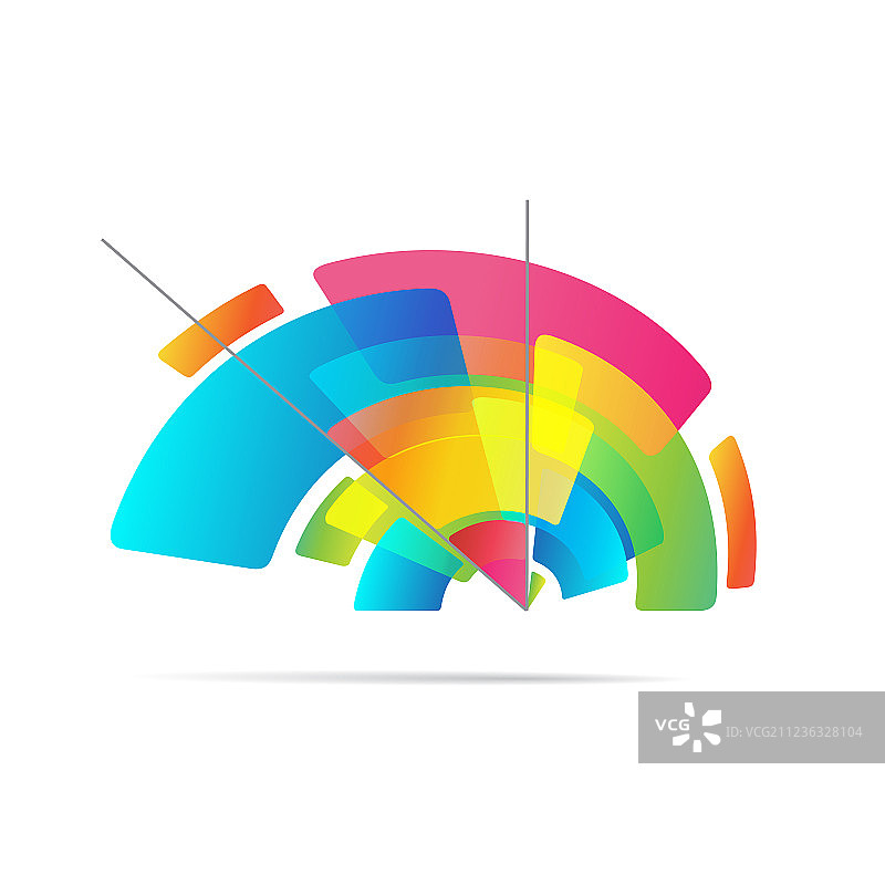 彩色创意铅笔Logo图片素材