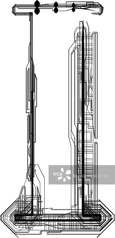 技术排版字母I图片素材