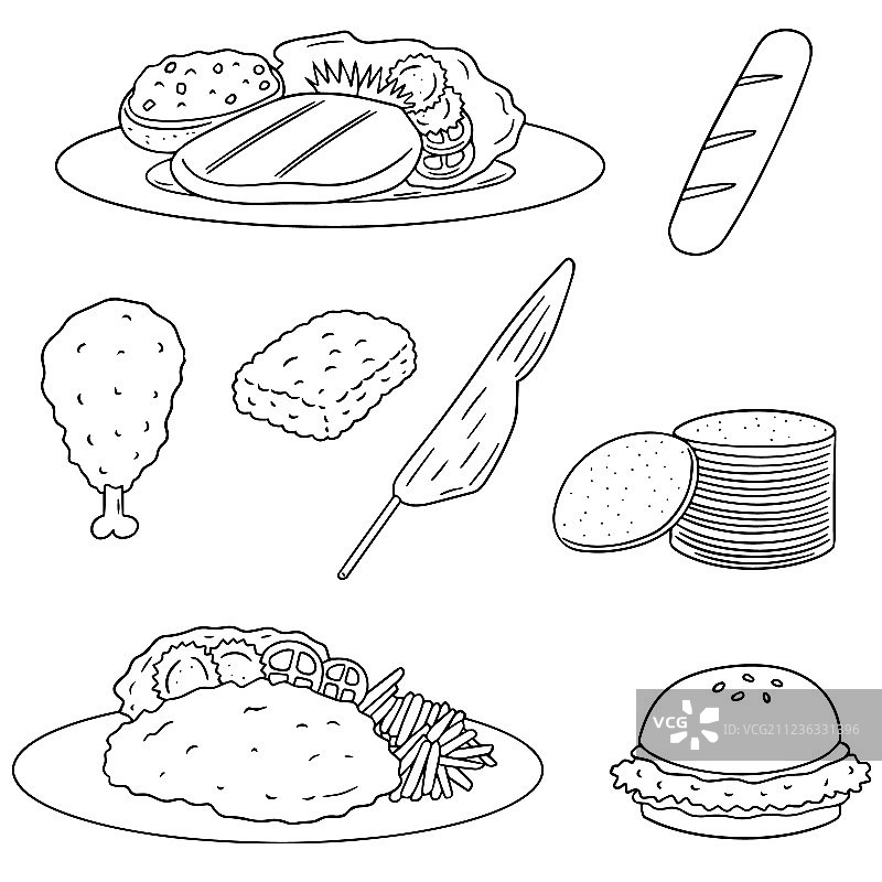 鸡肉合集图片素材