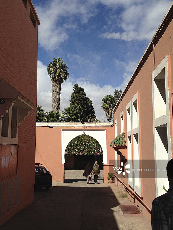 摩洛哥马拉喀什通道景观图片素材