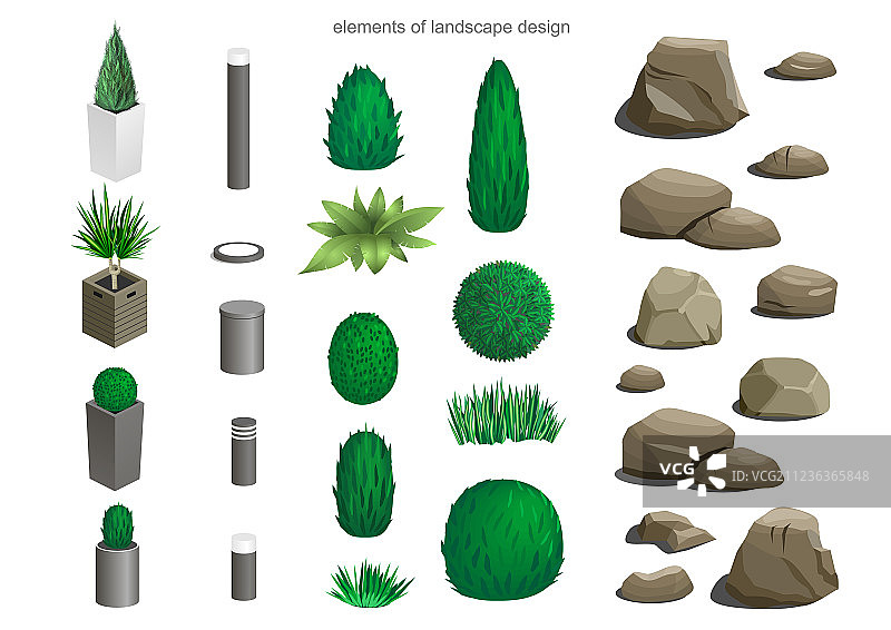景观元素合集图片素材