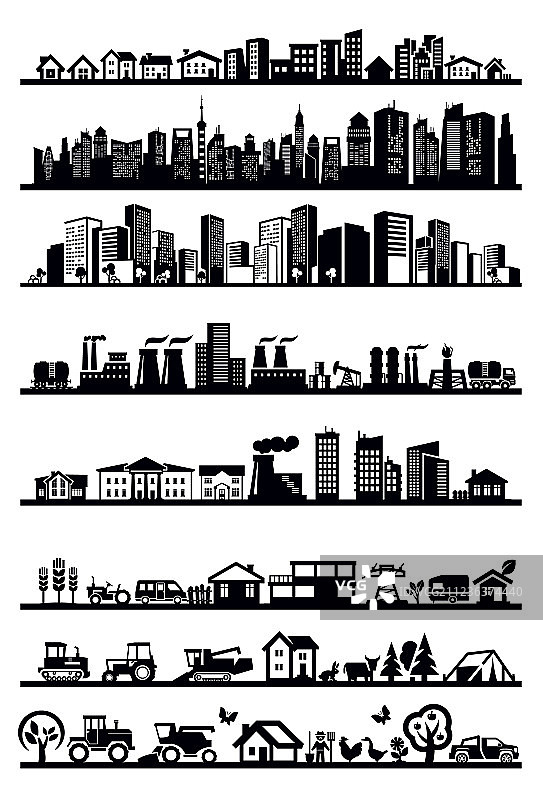 房屋和城市图标图片素材