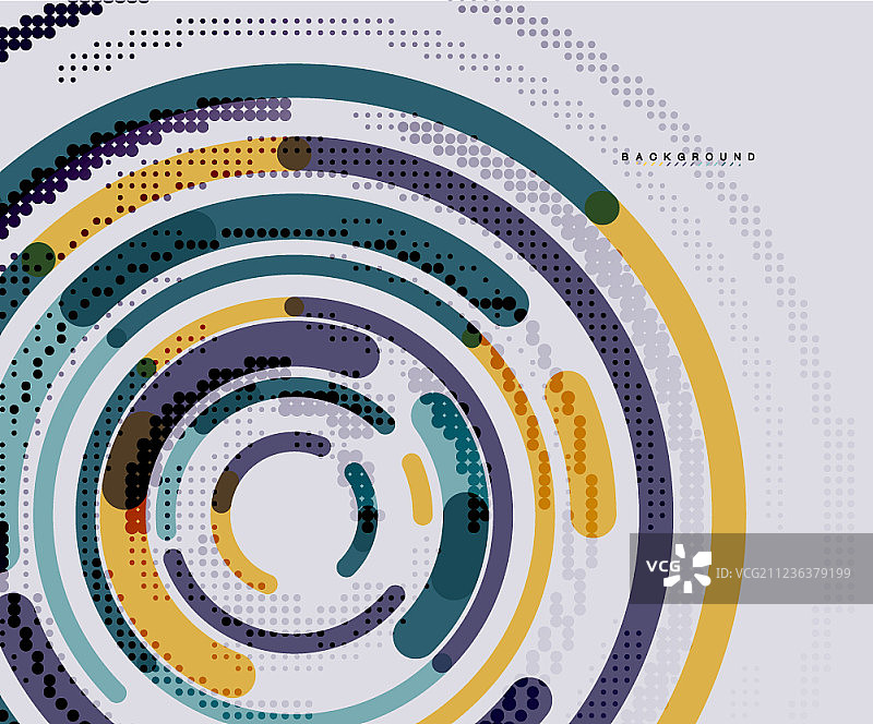 圆线圆几何抽象图片素材