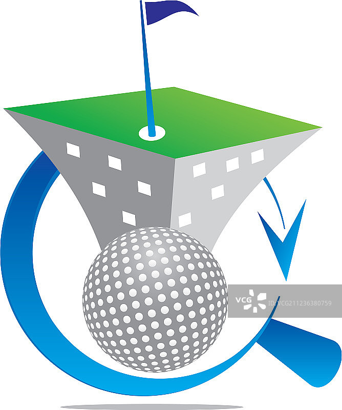 永不停止的高尔夫球比赛图片素材