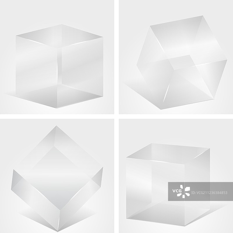 玻璃立方体图片素材
