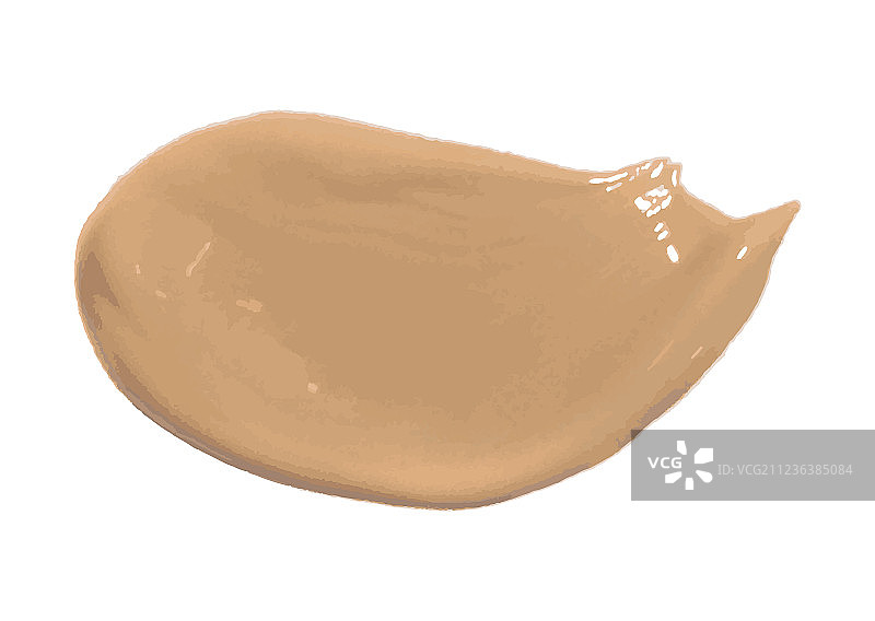 用刷子涂抹的粉底液图片素材