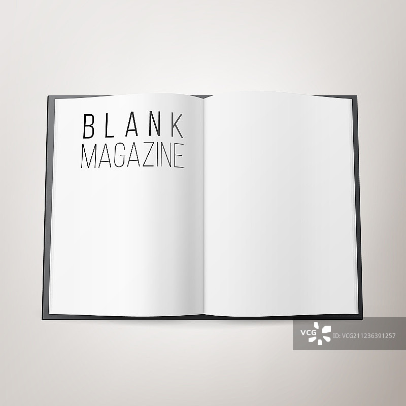打开的杂志跨页空白双页图片素材