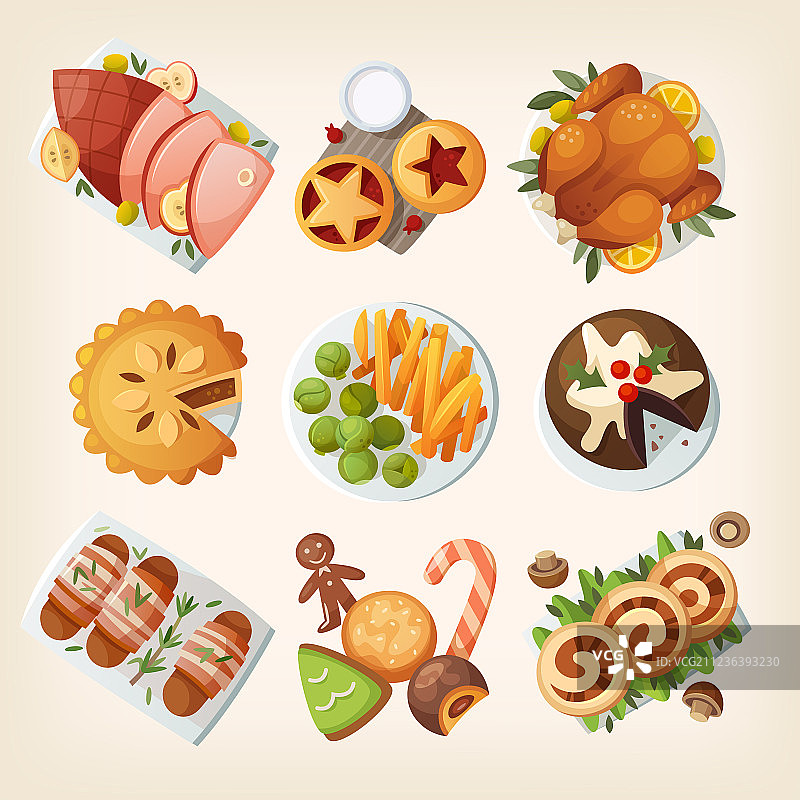 传统圣诞美食图片素材