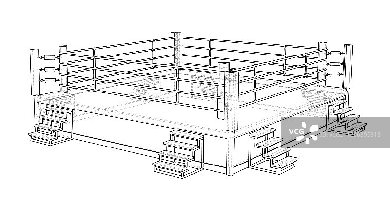 拳击擂台图片素材