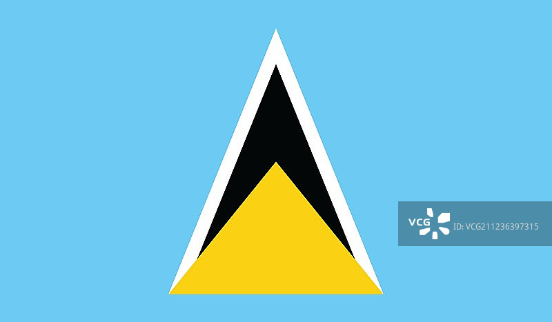 圣卢西亚国旗图片素材