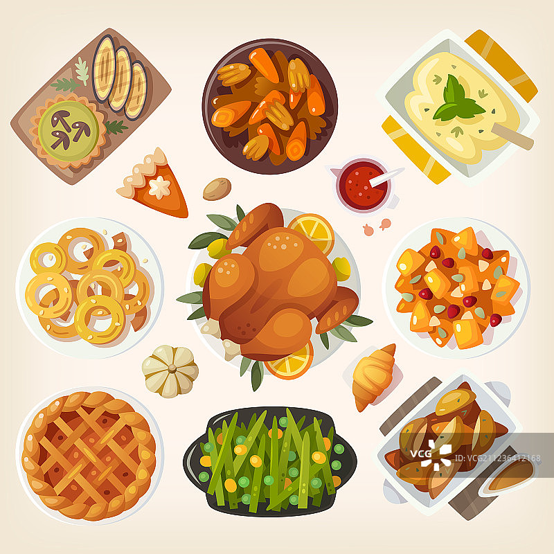 传统感恩节晚餐图片素材